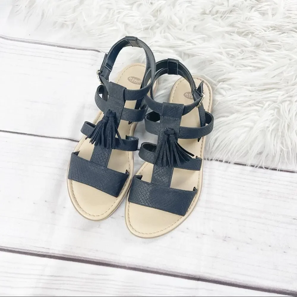 Dr. Scholls Women’s Black Encore Gladiator Ankle Strap Sandals in Black‎ Size 7